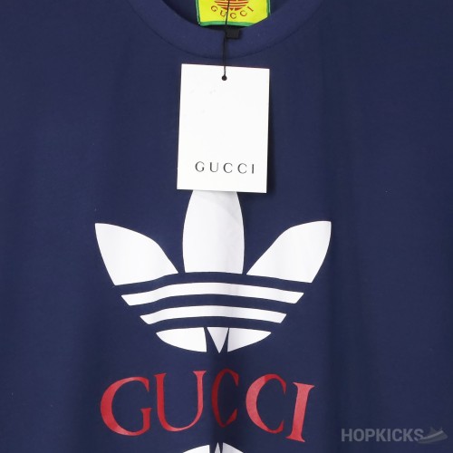 Gucci x Adidas Blue T-Shirt